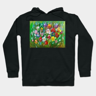 Multicolored Irises Hoodie